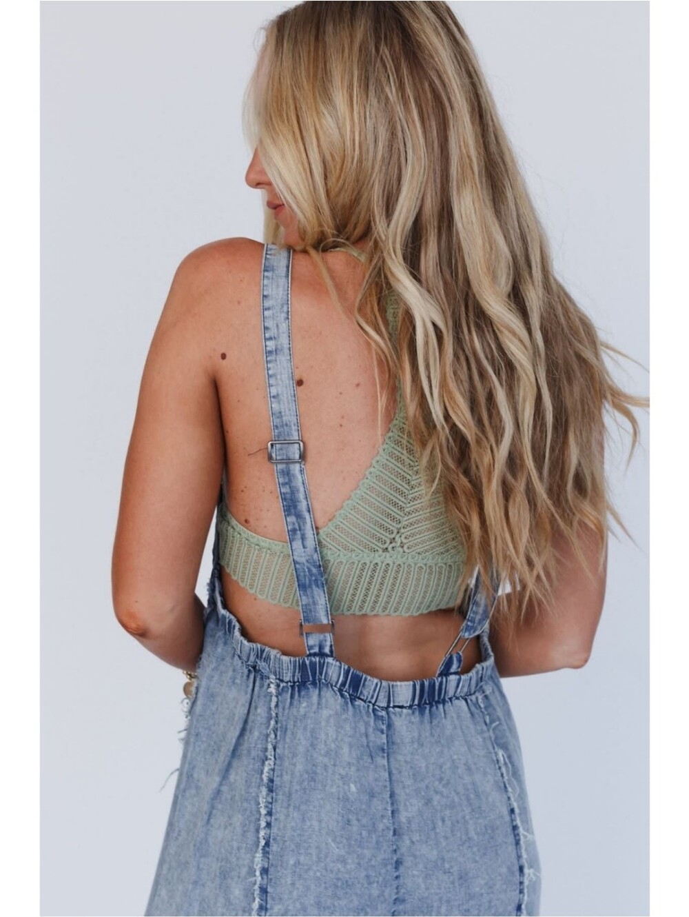 Ee:some × Three Bird Nest Harley Washed Denim Jumpsuit Nwt - Picture 5 of 10